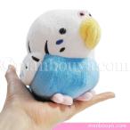 インコ グッズ ぬいぐるみ 雑貨 A-SHOW 栄商 ムニュマムM セキセイインコ ホワイトブルー 12cm