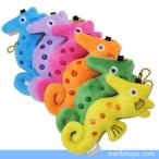 Yahoo! Yahoo!ショッピング(ヤフー ショッピング)タツノオトシゴのぬいぐるみ 水族館グッズ A-SHOW カラフルシーホース ボールチェーン 10cm メール便発送可