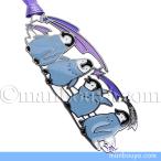  пингвин товары аквариум . книжка маркер (габарит) металл модный da ikatto ....hina. свет почтовая доставка отправка возможно 