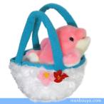 Yahoo! Yahoo!ショッピング(ヤフー ショッピング)イルカ ぬいぐるみ 水族館お土産 キュート販売 CUTE お出かけシリーズ イルカ ピンク 16cm　まんぼう屋ドットコム
