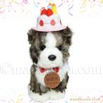 Yahoo! Yahoo!ショッピング(ヤフー ショッピング)秋田犬 ぬいぐるみ アクセサリー セット キュート販売 CUTE あきたいぬ M 虎毛 23cm ハッピーケーキ帽子