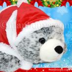 Yahoo! Yahoo!ショッピング(ヤフー ショッピング)クリスマス アザラシのぬいぐるみ 海の生き物 キュート販売 CUTE ゴマフアザラシ L 46cm サンタ衣装