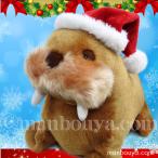 セイウチ ぬいぐるみ クリスマス プレゼント 水族館グッズ キュート販売 CUTE 海象 M 30cm サンタ帽子