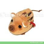 いのしし うり坊 イノシシ ぬいぐるみ キュート販売 CUTE ウリ坊 携帯ストラップ うす茶 7cm メール便発送可