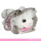 Yahoo! Yahoo!ショッピング(ヤフー ショッピング)猫 ぬいぐるみ ネコ たけのこ TAKENOKO バンビーノキャット キーチェーン グレー 9cm