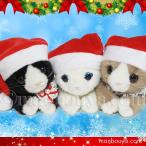 Yahoo! Yahoo!ショッピング(ヤフー ショッピング)8％OFF 猫 ぬいぐるみ TAKENOKO シャトン クリスマスセットB ブラック・ブラウン・ホワイト