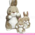 Yahoo! Yahoo!ショッピング(ヤフー ショッピング)うさぎ ぬいぐるみ たけのこ TAKENOKO JOYFUL MATES ジョイフルメイト 森のなかま ウサギ ベージュ 3サイズセット