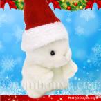 Yahoo! Yahoo!ショッピング(ヤフー ショッピング)クリスマスプレゼント ぬいぐるみ うさぎ たけのこ TAKENOKO プチプチらんど 森のなかま ウサギ 白 13cm サンタ帽子