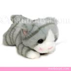 Yahoo! Yahoo!ショッピング(ヤフー ショッピング)ぬいぐるみ 猫 たけのこ TAKENOKO JOYFUL MATES ジョイフルメイト シェリー這い ネコ グレー 11cm