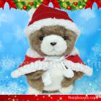 Yahoo! Yahoo!ショッピング(ヤフー ショッピング)クリスマス ぬいぐるみ くま たけのこ TAKENOKO 森のなかまミニ クマ 茶 12cm サンタ衣装