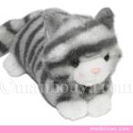 Yahoo! Yahoo!ショッピング(ヤフー ショッピング)猫 ぬいぐるみ ネコ グッズ たけのこ TAKENOKO JOYFUL MATES ジョイフルメイト プチどりーむミニ ねこ グレー 17cm