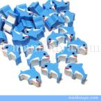 イルカ グッズ ミニ消しゴム 海の動物 かわいい 文房具 ザ・アクセス プチボトルパラダイス イルカブルー 10個 メール便発送可