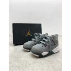 NIKE( Nike ) BQ7670-007 JORDAN4 RETRO TD Jordan 4 retro прохладный серый 13cm Kids спортивные туфли [C2024-007]