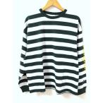 Champion（チャンピオン）C3-V405　ロゴプリント　ボーダー　長袖Tシャツ【E5877-007】