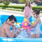 ビニールプール インフレータブル 折りたたみ スイミングプール 長方形 ファミリープール 大型 地上プール 供入浴プール 子供用プール 4層2.6m