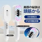 在庫一掃 電気ブラシ 電動頭皮ブラシ 美顔器 ems 頭皮ケア ブラシ 頭筋ブラシ EMSブラシ 美容 頭皮ケア フェイスケア 微電流 LED 表情筋 充電式 母の日