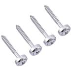 MusicLily электрический гитара / основа для шея joint втулка & болт, Хромированный (4 штук )