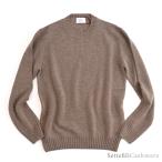 ショッピングカシミア Settefili Cashmere セッテフィーリ カシミア ・ベビーカシミヤ 2プライ クルーネックニット ・art. 160/H BC ・col. Brown ブラウン ・イタリア製