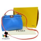  Fendi FENDIpi- Cub - Mini маленький голубой orange 8BN244 сумка на плечо ручная сумочка 2WAY наклонный .. разряд S сумка [ б/у ]
