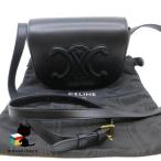  Celine CELINEforu Cocue il Trio mf плечо чёрный сумка [ б/у ]