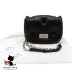  грамм s Ram Mini цепь плечо чёрная кожа цепь сумка наклонный .. серебряный металлические принадлежности популярный модный модные аксессуары ткань пакет брошюра Ran...