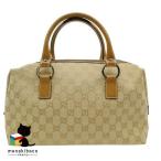  Gucci GUCCI GGs шкив m парусина кожа ручная сумка бежевый серебряный металлические принадлежности покупка сумка .... путешествие сверху товар брендовая сумка rete...