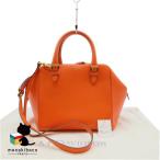 J&M Davidson J&M DAVIDSONoli Via 2WAY кожа ручная сумочка сумка на плечо orange Gold металлические принадлежности застежка-молния открытие и закрытие ощущение роскоши темно синий Park...