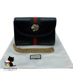  Gucci GUCCI радиоконтроллер . Sherry линия Tiger head 2WAY цепь сумка на плечо ручная сумочка сцепление чёрный кожа вечерняя сумочка бренд...