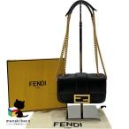  Fendi FENDI 8BS045 Mini ковш цепь плечо наклонный .. черный чёрный Gold металлические принадлежности портфель портфель сумка сумка ткань пакет коробка разряд A женский...
