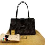  Fendi FENDI Zucca сумка на плечо Jaguar do Brown серебряный металлические принадлежности большая сумка ручная сумочка ткань пакет разряд AB женский сумка [ б/у ]