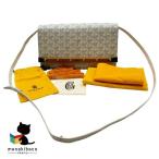  Goyard GOYARD не использовался Monte Carlo PM белый белый клатч 2WAY сумка на плечо сумка наклонный .. сумка небольшая сумочка портфель портфель сумка...