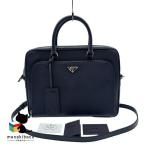  Prada PRADA VS0369safia-no2WAY 2way портфель большая сумка сумка на плечо темно-синий темно-синий плечо ремешок именная бирка G машина...