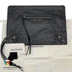  Balenciaga BALENCIAGA новый товар клатч Classic сумка CLASSIC POUCH кожа чёрный черный серебряный металлические принадлежности document кейс портфель бегемот...