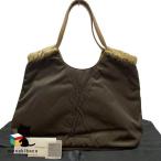  как новый нейлон большая сумка сумка на плечо подпалина чай чай Brown бежевый ткань пакет разряд S женский сумка [ б/у ]