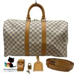  Louis * Vuitton LOUIS VUITTON N48223 ключ poru частота lie-ru45 Damier azur белый Boston брендовая сумка большая вместимость ощущение роскоши модный популярный путешествие...
