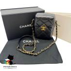  Chanel CHANEL matelasse box цепь плечо сумка на плечо Mini сумка наклонный .. чёрный черный Gold металлические принадлежности metal овчина G A...