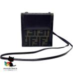  Fendi FENDI Zucca плечо бумажник наклонный ... кошелек плечо складывающийся пополам 2. складывать парусина чай Brown сумка [ б/у ]