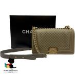  Chanel CHANEL Boy хаки Gold металлические принадлежности цепь сумка на плечо здесь Mark коробка разряд A женский сумка [ б/у ]