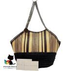  Stella McCartney STELLA McCARTNEY черновой .a цепь большая сумка бежевый черный серебряный металлические принадлежности корзина кожа брошюра разряд A женский сумка [ б/у...