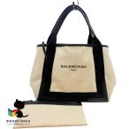  Balenciaga BALENCIAGA темно-синий бегемот s парусина кожа бежевый черный 339933 сумка есть ручная сумочка to- багажник A сумка [ б/у ]