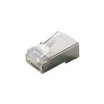  Elecom собственное производство для RJ45 коннектор Cat5e одиночный линия yoli линия обе соответствует STP 10 штук серебряный LD-SRJ45T10V2