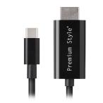 PGA USB TYPE-C HDMI зеркало кольцо кабель 2m черный PG-SUCTV2MBK