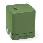 デジフォース Cube キューブ型PD充電器 20W 1C オリーブグリーン D0037OG