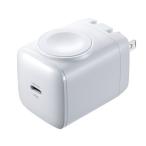  Sanwa Supply USB PD соответствует AC зарядное устройство PD30W Apple Watch зарядка белый ACA-PD101