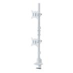  Sanwa Supply монитор arm двойной Short arm тонкий Short зажим белый CR-LAC215W