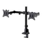  Sanwa Supply монитор arm двойной long arm тонкий Short зажим черный CR-LAC216BK