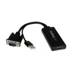 Yahoo! Yahoo!ショッピング(ヤフー ショッピング)StarTech.com VGA-HDMI変換アダプター（USBオーディオ＆バスパワー対応） ポータブルアナログRGB（VGA） VGA2HDU 1個