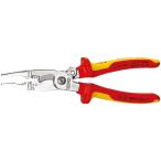 KNIPEXknipeks1000V изоляция электро плоскогубцы springs есть общая длина 200mm 1396-200 инструмент tool DIY работа инструмент 