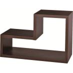 収納棚 リビング収納 幅54cm ブラウ