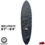 BEACHED DAYS デッキカバー サーフボード ミッドレングス用 ファンボード用 サーフボードカバー ビーチドデイズ DECK COVER - MID LENGTH CAMO カモフラージュ
